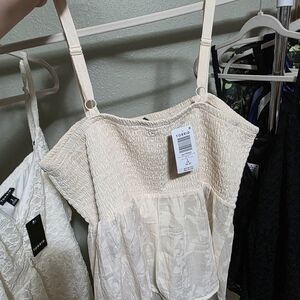 Torrid Ivory Smocked Sundress